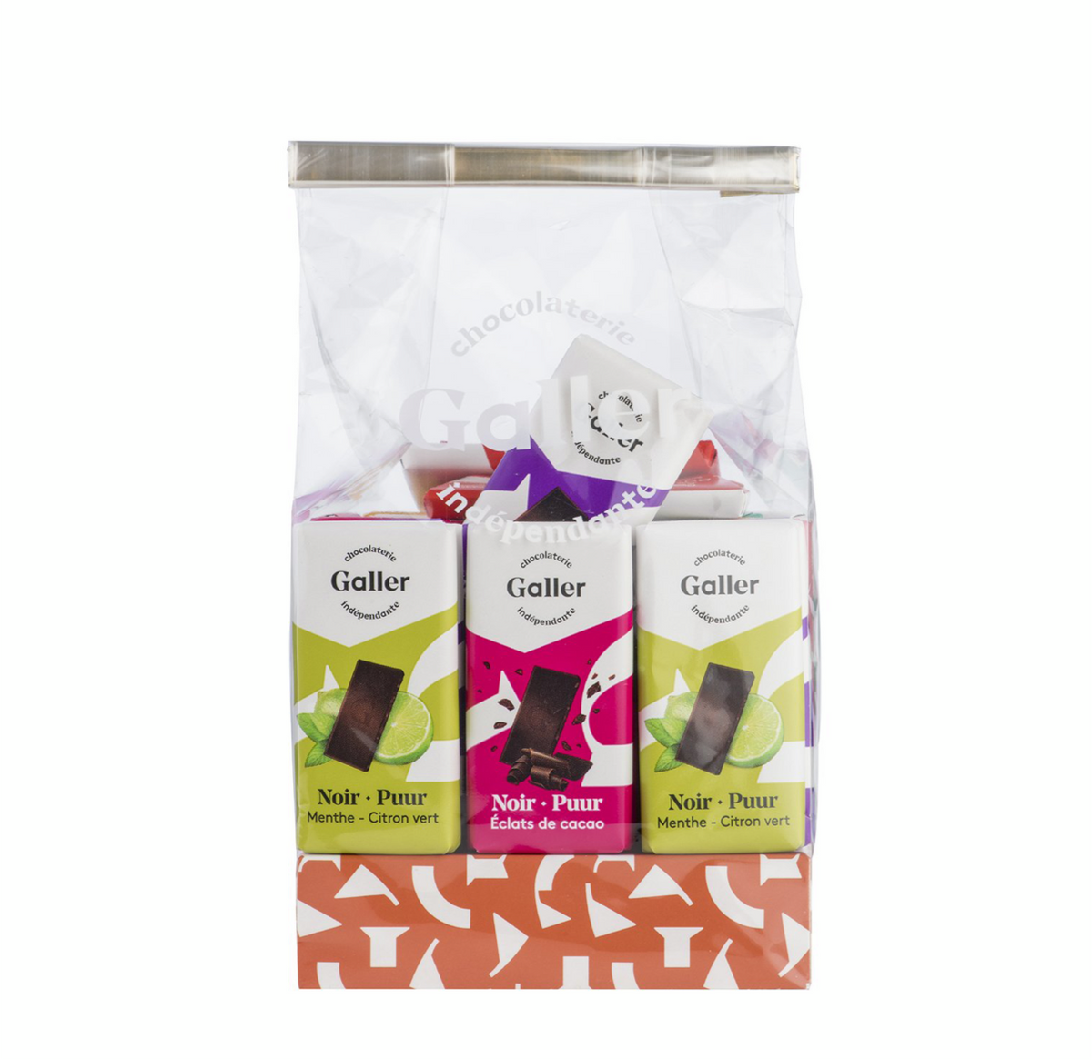 sachet de 20 mini-tablettes en chocolat assorties