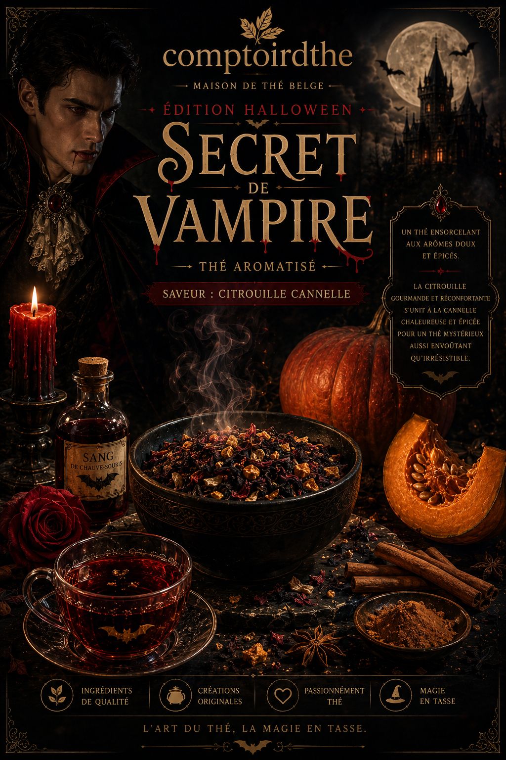 Un Secret de Vampire – Fruisane Cannelle & Citrouille 100 g